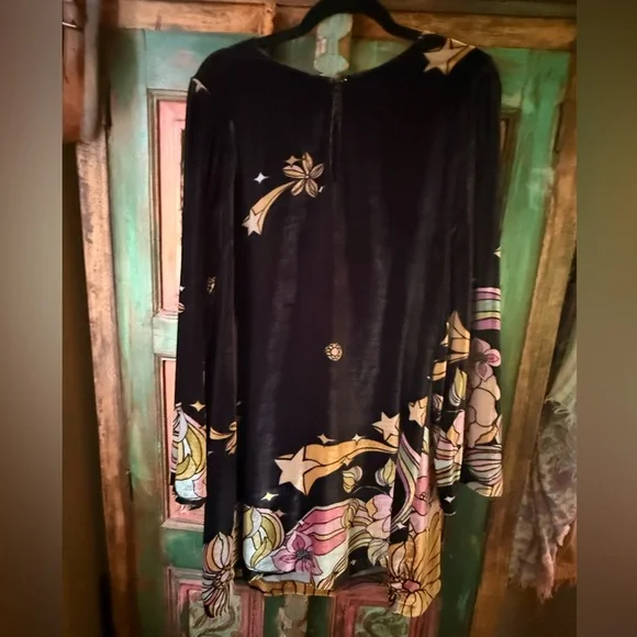 Johnny Was | Dresses | Johnny Was Black And Pink Embellished Long Sleeve  Dress | Poshmark